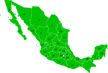 Kaart mexico